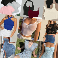 Liquidation de stock de vêtements de marque en gros : Robes pour femmes à prix réduits, vêtements en vrac assortis