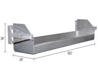 Modèle de voiture de pièces de carrosserie de support de calage en aluminium résistant de fournisseur d'OEM pour la remorque à plat
