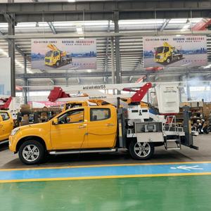 איכות גבוהה 13.5 מ 'טנדר משאית רכוב פלטפורמת עבודה אווירית דלי מבודד עם משאית טלסקופית בום טלסקופי - Product Image 5