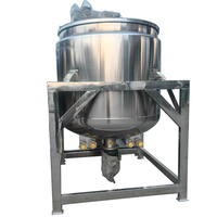 Cuve de mélange homogénéisatrice à double enveloppe économique avec agitateur et chauffage à vapeur pour produits chimiques et savon liquide