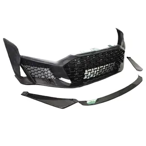 Upgrade to 2022 new-style semi-carbon fiber front bumper for Audi R8 body kit 2017-2018 upgraded