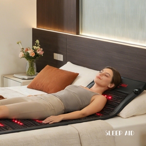 Tappetino per Massaggi A9000 in Ametista con Luce Rossa Affidabile, Terapia PEMF, Cristalli Curativi e Riscaldamento per il Corpo - Product Image 2