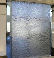Rideau en maille cascade en acier inoxydable de qualité commerciale robuste, découpe sur mesure complète, pliage à froid