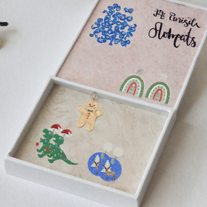Pendientes Colgantes Acrílicos de Navidad, Lindos Pendientes Festivos con Diseño de Reno y Galleta de Jengibre, Joyería de Regalo - Product Image 3
