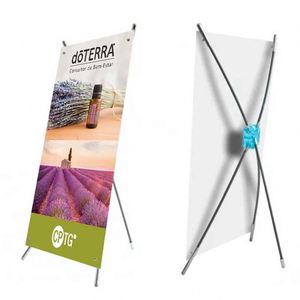 Bandera en Forma de X de Alta Calidad al por Mayor, Impermeable, Impresión Personalizada, Soporte de Exhibición para Publicidad Exterior, Hierro Negro, Motorizado - Product Image 1