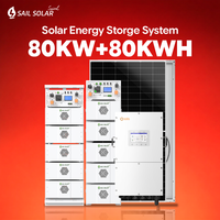 Système de stockage d'énergie solaire 75 kW 80 kW avec onduleurs Solis et batterie lithium HV pour utilisation en système hybride commercial