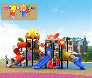 Trẻ em chơi thiết bị nhựa trượt sân chơi ngoài trời sân chơi ban ngày sân chơi vườn kết hợp trượt khác Công viên giải trí cơ sở - Product Image 2