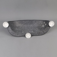 Hamac pour chat à ventouse, perchoir de fenêtre suspendu, lit en verre semi-circulaire en feutre, motif patte de chat, pour chat au soleil