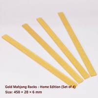 Rak Mahjong Akrilik Premium Kristal Transparan - Ukuran S/M/L Beragam untuk Set Mahjong Profesional Permainan Strategi