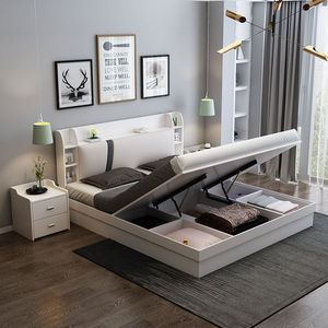 Giường Da Hiện Đại Tiết Kiệm Không Gian Đa Năng Sofa Giường Vải Ghế Gấp Phòng Ngủ Khung Kim Loại Phòng Khách Xieyoufeng - Product Image 1