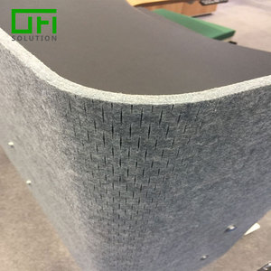 Fábrica de tamaño personalizado de fibra de poliéster de partición de <span class=keywords><strong>oficina</strong></span> de Panel acústico instalar fácilmente escritorio divisor de pantalla - Product Image 3