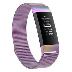 <span class=keywords><strong>Bracelet</strong></span> de montre en acier inoxydable de luxe, boucle milanaise, fermoir magnétique en métal, <span class=keywords><strong>bracelet</strong></span> de montre pour <span class=keywords><strong>Fitbit</strong></span> Milanese Loop - Product Image 3