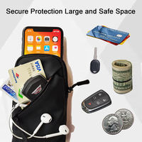 Dompet Lengan Olahraga Mini Anti Air, Tas Selempang Kecil, Tempat Ponsel, Kantong dengan Tali