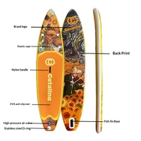 Nouveau modèle 2026 Planche à pagaie gonflable Sunflower - Planche SUP portable pour yoga et pêche