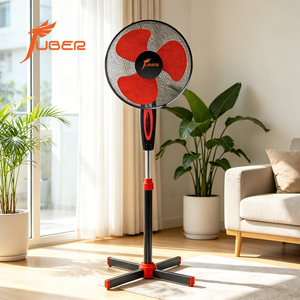 Ventilateur sur pied 16 pouces à base croisée, ventilateur mécanique 16'' à pales métalliques oscillant pour le marché francophone - Product Image 3