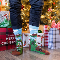 Chaussettes en chanvre personnalisées avec logo de marque, style hip-hop, streetwear, sport, chaussettes en coton, chaussettes amusantes et festives, emballage cadeau, chaussettes de camping joyeuses