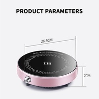 Prix bas Portable grand contrôle de bobine de chauffage avec bouton 1500W cuisinière à Induction électrique thé lait café cuisinière cuisinière