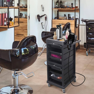 Hair Salon Equipment Rolling Salon Trolley Cart Storage Organizer with <b>6</b> <b>Drawers</b> Hair Salon Utility Cart - Product Image 4