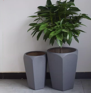 <span class=keywords><strong>Cilindro</strong></span> alto de forma poligonal, gran sala de estar, edificio de oficinas, <span class=keywords><strong>maceta</strong></span> de arcilla de magnesio - Product Image 2