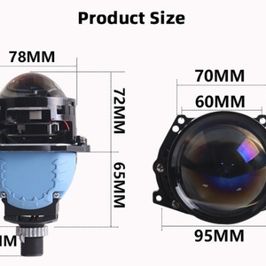 Non-destructive Installation S9pro Sanvi Bi-LED Projector Lens Headlight Plug and Play 12V Car Lamp - Product Image 3