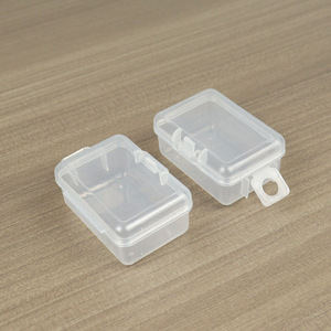 Q Mini Lock Transparent Plastic <b>Storage</b> <b>Box</b> Rectangle 5x3.5x2.3cm With Lid For <b>Small</b> Parts Hardware Jewelry - Product Image 2