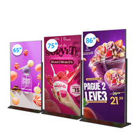 65/75/86 İnç 4K LCD Tam Ekran Reklam Ekranı Android/Windows Yüksek Parlaklıklı Dijital Tabela SDK Asansör Alışveriş Merkezleri için