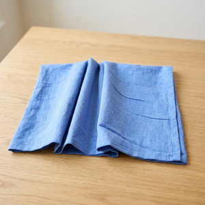 Tela de Algodón Khadi 100% Orgánica Tejida a Mano, Peso Medio 105 GSM, Azul Claro, Transpirable, de Secado Rápido, Ecológica, para Camisas de Niñas - Product Image 3