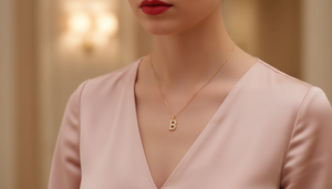 Luxury Natural Diamond Alphabet B Pendant for Women Personalized Initial <b>Letter</b> Fine Jewelry in <b>Gold</b> for Daily Wear and Gifting - Product Image 5