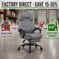 Chaise de jeu ergonomique pivotante inclinable de luxe au design européen avec vérin à gaz à 3 positions, hauteur réglable et revêtement en tissu
