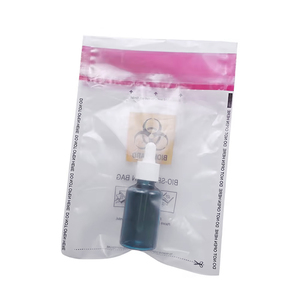 Pochette de transport de spécimens à logo personnalisé, imprimée en offset, thermoscellable, anti-fuite, pour usage médical et de laboratoire, avec sécurité biohazard - Product Image 6