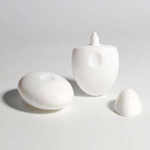 New Style Cosmetic Packing Bottle 50ml Oval Egg Shape Cosmetic Sunscreen Hand Cream Squeeze Bottle