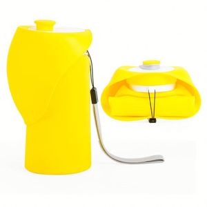Gobelet d'eau en silicone pour animaux de compagnie, sans danger pour les aliments, non toxique, biberon pour chiot en trois couleurs - Product Image 1