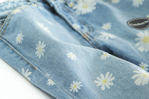 Personalizzabile stampato graziose margherite fiori luce blu lavato cotone Denim ragazze Jeans <span class=keywords><strong>pantaloni</strong></span> - Product Image 5