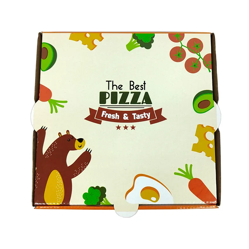 Custom 8 12 14 28 Inch With Logo Carton Take A Way Corrugated Pizza Boxes