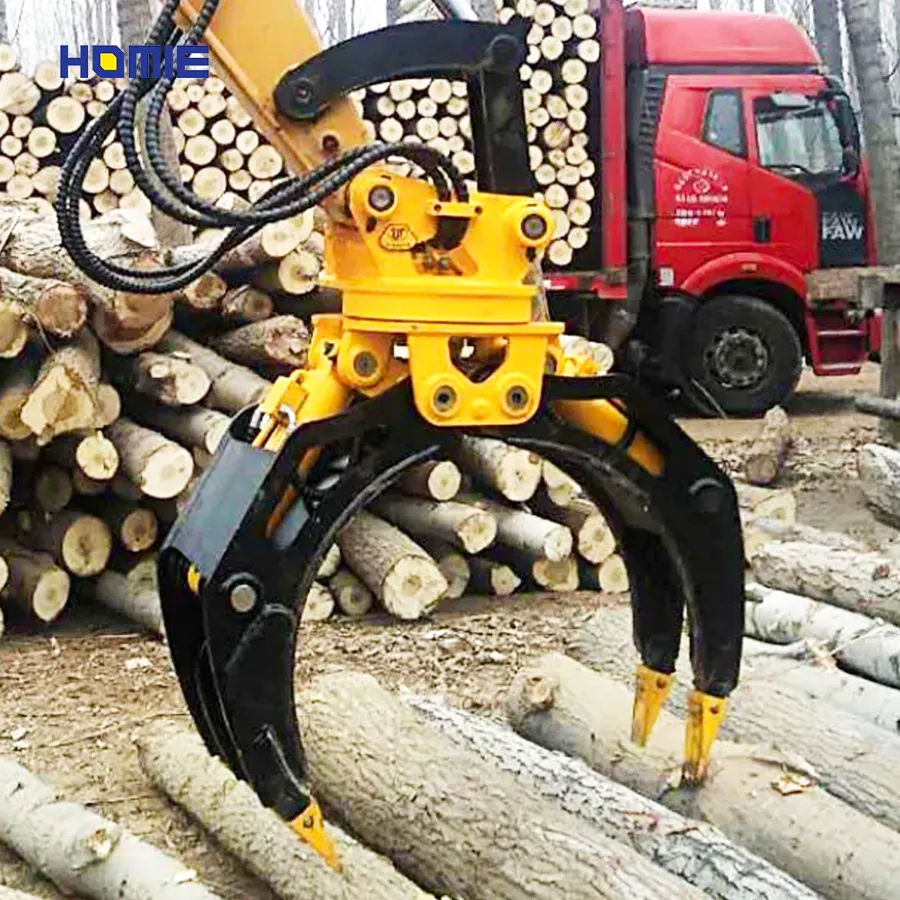 Prezzo di fabbrica escavatore 360 gradi rotanti Log Grapple legno afferrare Log Grabber rotativo idraulica legname