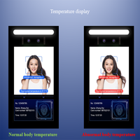 Sistema de Cámara de Reconocimiento Facial Térmico para Medir la Temperatura Corporal, Visión Nocturna, Audio Bidireccional, HD1080P, Registro de Asistencia