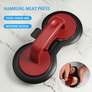 Hamburguesas rellenas caseras fáciles, prensa de carne de plástico de doble cavidad, Manual antiadherente, fabricante de hamburguesas para empanadas de carne - Product Image 2