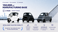 Voiture électrique 4 roues à traction simple, batterie au lithium, sièges en cuir, haute performance, 2 places, pour personnes âgées