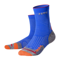 Chaussettes de sport basses unisexe avec grip, imprimées numériquement, en nylon/polyester/spandex, respirantes, pour la course à pied, avec amorti