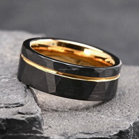 Bagues de mariage martelées en carbure de tungstène pour hommes, bijoux de luxe, bagues de fiançailles, de promesse et d'anniversaire, vente en gros personnalisée DRX Jewelry