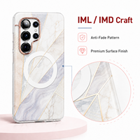 NUEVA Funda Magnética Antigolpes para S Ultra, Diseño de Mármol, TPU+PC, con Protección de Amortiguación de Aire, OEM ODM