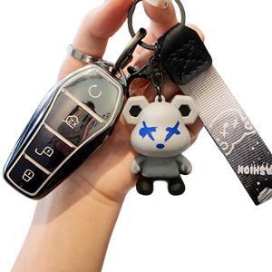 Porte-clés de voiture en TPU souple pour BYD Song Plus Qin DMI Han EV Yuan <span class=keywords><strong>Pro</strong></span> Tang ATTO 3 porte-clés - Product Image 3