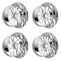 Jantes forgées Super Single 24x14 28x14 30x14 8x6.5 8x165.1 avec enjoliveurs flottants personnalisés pour Dodge Ram 3500 et GMC Sierra 3500HD