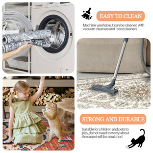 Bán Buôn Tùy Chỉnh Hiện Đại Dễ Dàng Để Làm Sạch Có Thể Giặt Thảm Non-Slip Lớn Thảm Cho Gia Đình Thảm Thảm Mat - Product Image 4