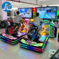 Simulateur de course de moto électrique à monnayeur, machine de jeu d'arcade avec garantie d'un an et prise en charge de la langue anglaise