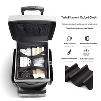Chariot de nettoyage professionnel robuste sur roulettes pour hôtels et entretien ménager, avec poches S/M/L