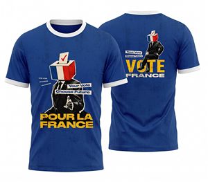 Kit de Campagne Électorale Française Personnalisé en Gros : T-shirt, Drapeau, Écharpe, Articles Promotionnels pour Partis Politiques, Vote, Unisexe, Impression Intégrale, OEM - Product Image 1