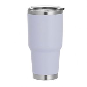 Gobelets isothermes à double paroi en acier inoxydable de 30 oz, sans BPA, de haute qualité, avec revêtement en poudre, écologiques, avec couvercle - Product Image 4