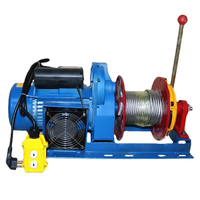 Treuil électrique d'extérieur ROHO avec embrayage, 500 kg, 1000 kg, 220 V, pour levage de câbles, grue à rouleaux de guidage, 12 m, moteur à fil de cuivre pour la construction