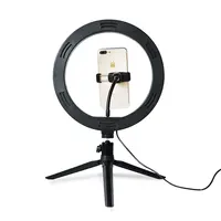 2020 버전 10 LED 링 라이트 스탠드 Selfie 헤일로 라이트 메이크업 블로깅 라이브 스트리밍 전화 및 카메라